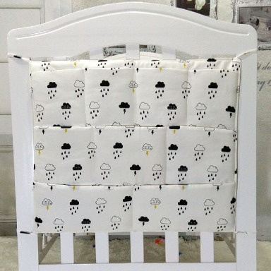 Aquababy Baby Cot Organizer – 9-Pocket Hanging Storage for Diapers, Toys & Essentials