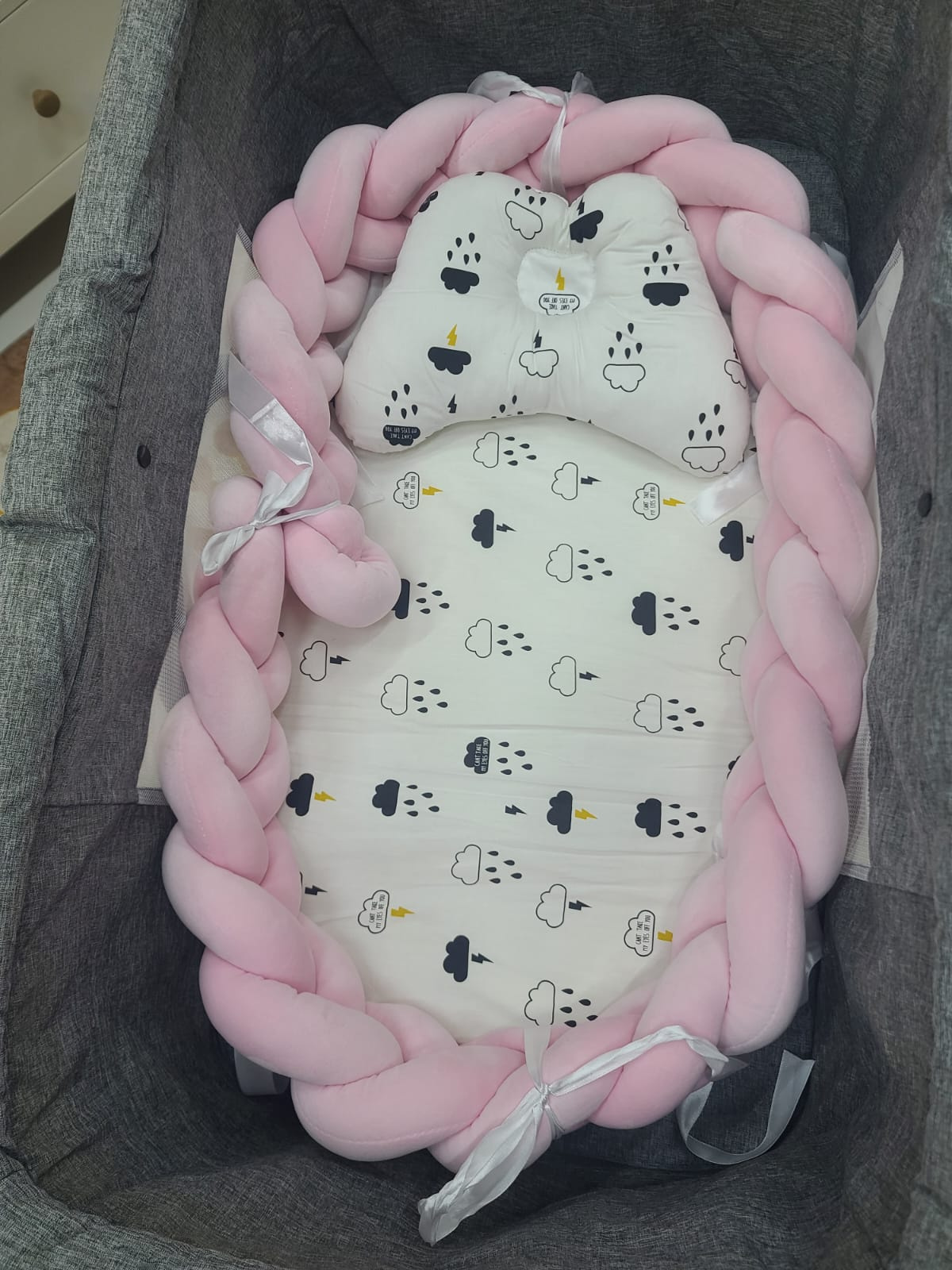 Braided Baby Nest Snuggle Bed for Newborns | Aquababy Collection Ltd Kenya