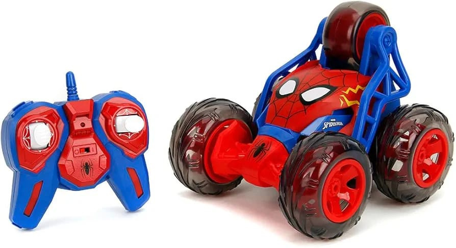 Marvel Spider-Man RC Stunt Car – 360° Remote Control Stunt Vehicle for Kids