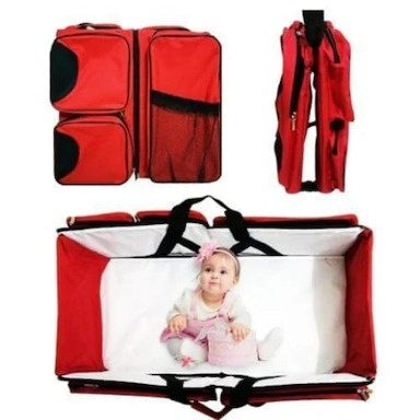 All-in-One Baby Diaper Bag Travel Bed & Changing Station | Kenya
