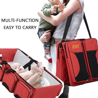 All-in-One Baby Diaper Bag Travel Bed & Changing Station | Kenya