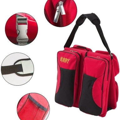 All-in-One Baby Diaper Bag Travel Bed & Changing Station | Kenya