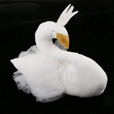 Big Crown Swan Princess Plush Toy & Nursery Decor | Kenya