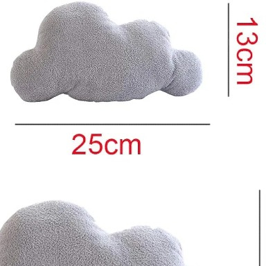 Cloud Shaped Plush Decorative Pillow 25×13cm | Nursery Cushion Kenya