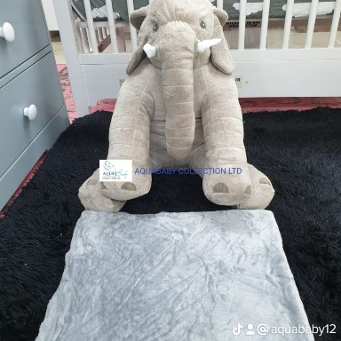 Large Plush Elephant Toy Pillow | Jumbo Stuffed Elephant Kenya