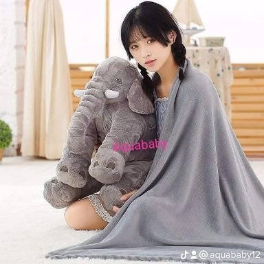 Large Plush Elephant Toy Pillow | Jumbo Stuffed Elephant Kenya