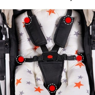 Universal Baby Stroller & Car Seat Cushion – Star Pattern Infant Seat Liner