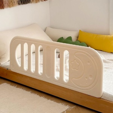 Baby Bed Safety Guard Rail Moon Design – Adjustable Toddler Bed Rail