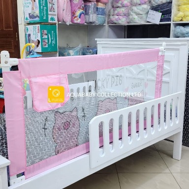 Foldable Baby Bed Rail Guard – Toddler Safety Bed Barrier with Mesh