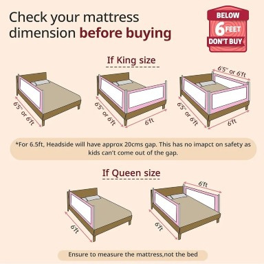 Foldable Baby Bed Rail Guard – Toddler Safety Bed Barrier with Mesh