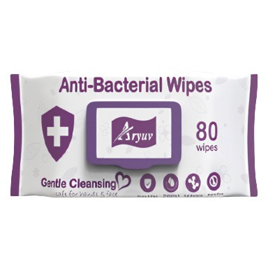 Aryuv Antibacterial Wipes – 10/30/80 Count, Gentle & Multi-Purpose