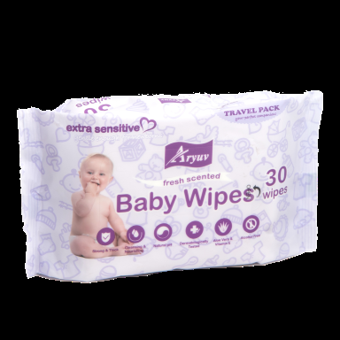 Aryuv Water Wipes – Extra Sensitive, Alcohol & Paraben-Free Baby Wipes
