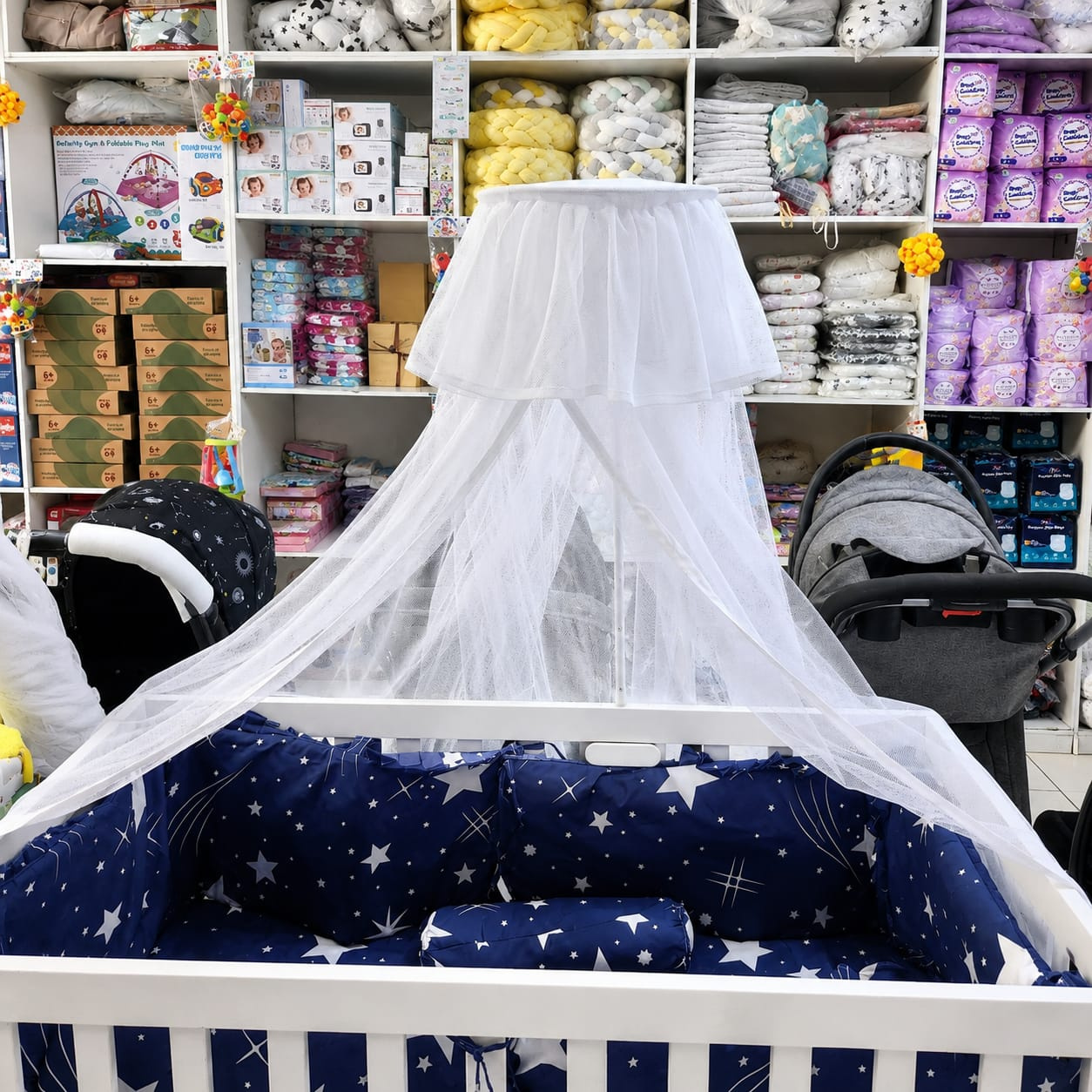 Baby Cot Mosquito Net with Stand | Infant Protection Kenya