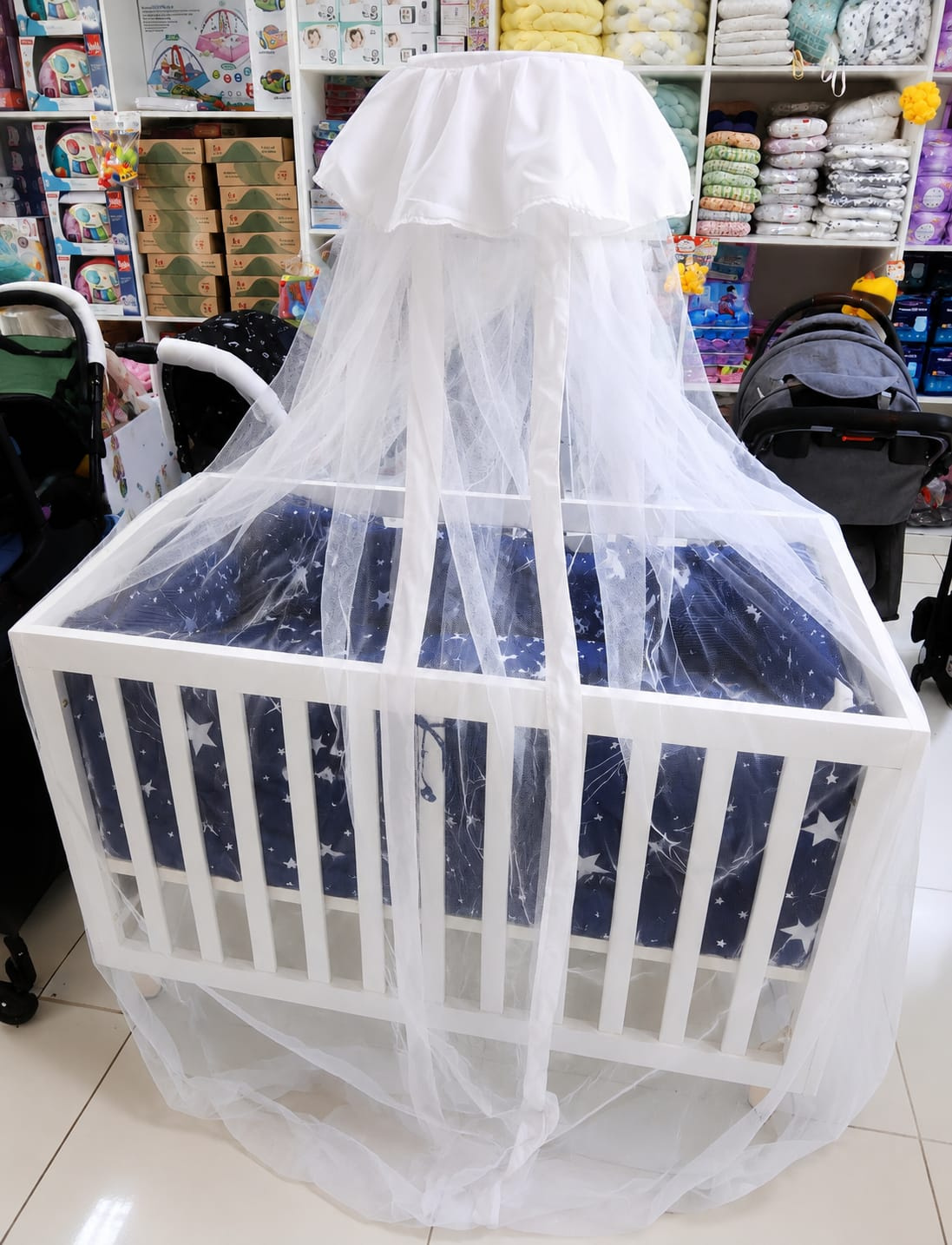Baby Cot Mosquito Net with Stand | Infant Protection Kenya
