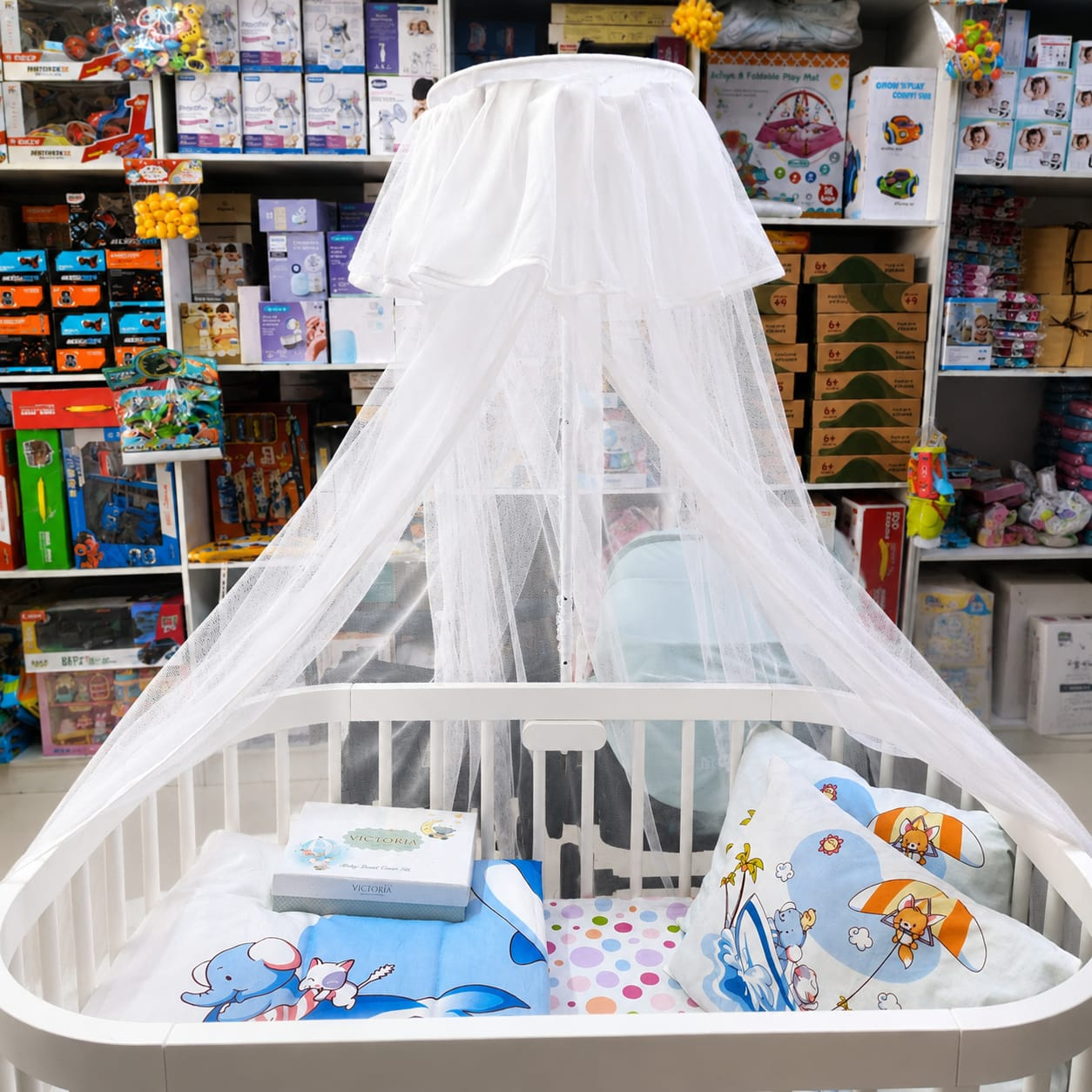 Baby Cot Mosquito Net with Stand | Infant Protection Kenya