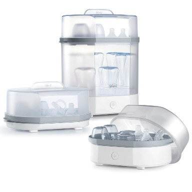 3 in 1 Baby Bottle Steam Sterilizer | Fast Microwave & Electric Sterilizer | Kills  Germs