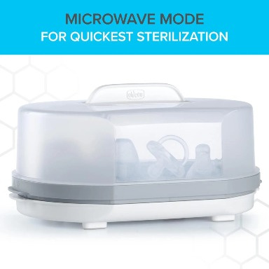 3 in 1 Baby Bottle Steam Sterilizer | Fast Microwave & Electric Sterilizer | Kills  Germs