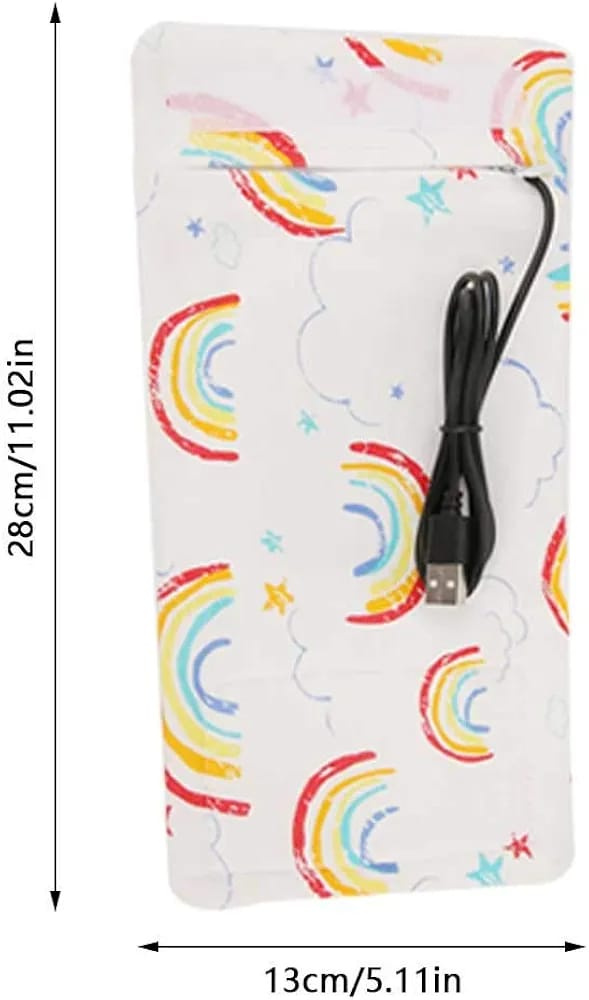 USB Baby Bottle Warmer Sleeve | Portable Travel Milk Warmer | Power Bank Compatible Bottle Heater