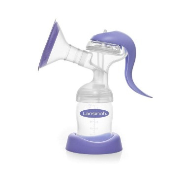 Lansinoh Manual Breast Pump | Portable, Comfort-Fit & BPA-Free | Travel-Friendly Milk Expressor