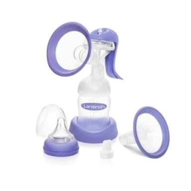 Lansinoh Manual Breast Pump | Portable, Comfort-Fit & BPA-Free | Travel-Friendly Milk Expressor