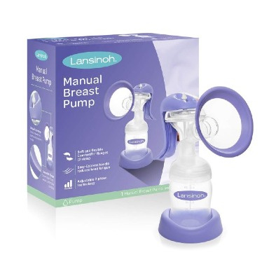 Lansinoh Manual Breast Pump | Portable, Comfort-Fit & BPA-Free | Travel-Friendly Milk Expressor