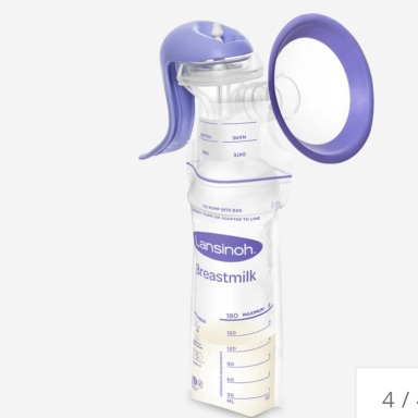 Lansinoh Manual Breast Pump | Portable, Comfort-Fit & BPA-Free | Travel-Friendly Milk Expressor