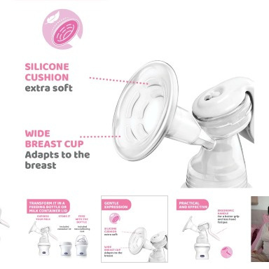 Chicco NaturalFeeling Manual Breast Pump | Comfortable Breastfeeding Kenya