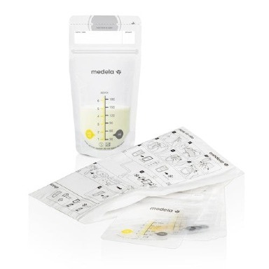 Medela Breast Milk Storage Bags 25pcs | Leak-Proof Double Zipper | BPA-Free Freezer Storage Bags