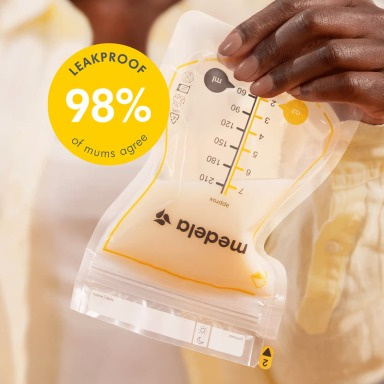 Medela Breast Milk Storage Bags 25pcs | Leak-Proof Double Zipper | BPA-Free Freezer Storage Bags
