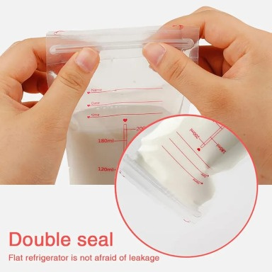 20pcs Breast Milk Storage Bags 200ml | BPA-Free Milk Bags Kenya
