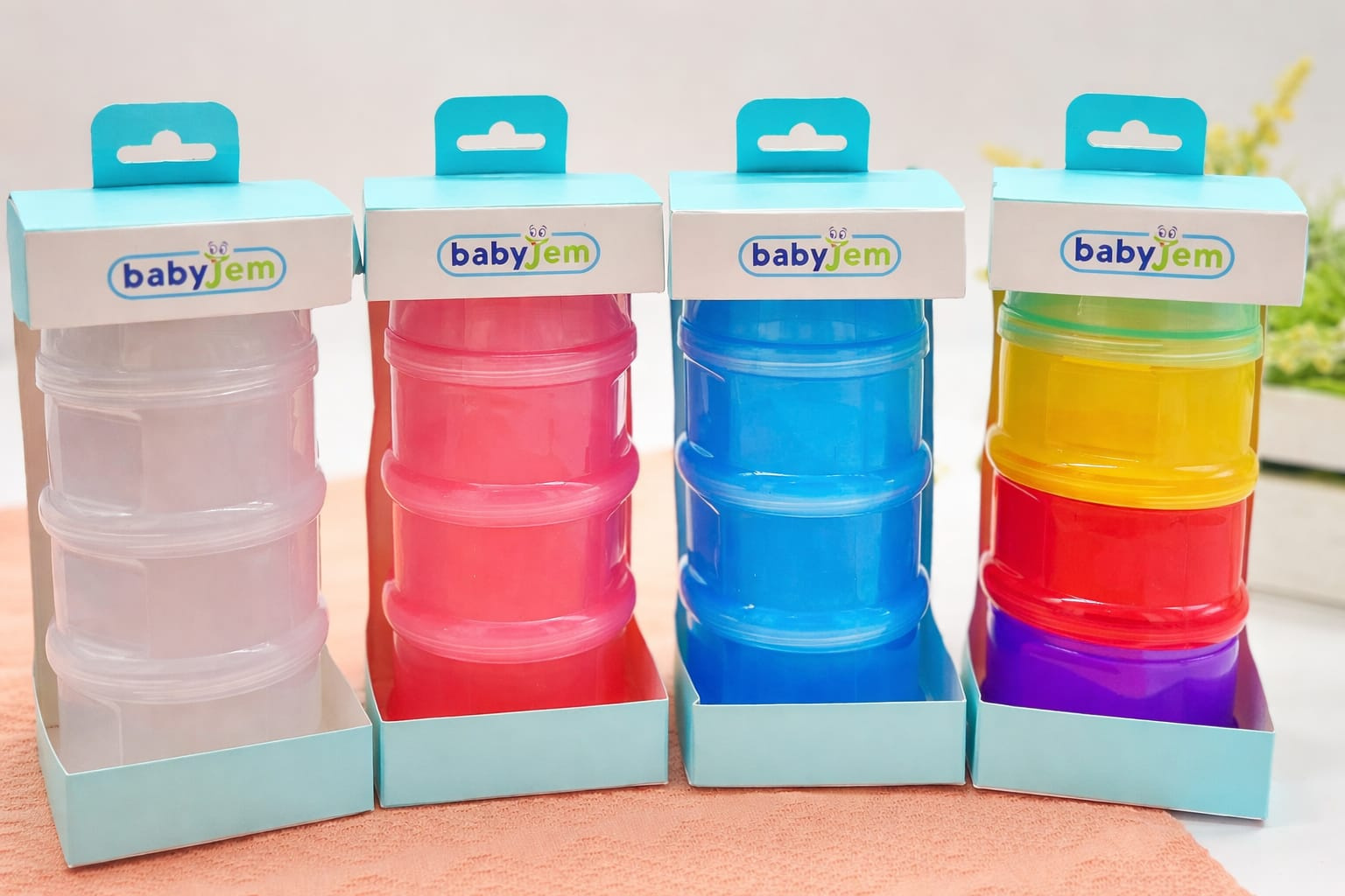 Babyjem Stackable Food Storage Containers | BPA-Free Baby Formula Kenya