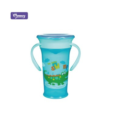 Momeasy 360° Natural Drinking Cup | Leak-Proof Toddler Cup| BPA-Free Training Cup