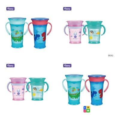 Momeasy 360° Natural Drinking Cup | Leak-Proof Toddler Cup| BPA-Free Training Cup