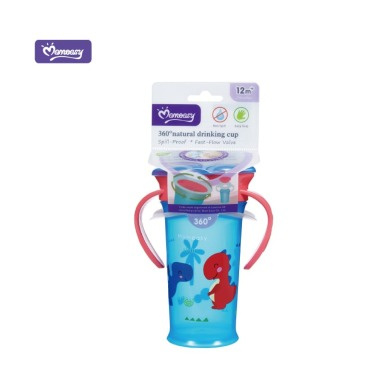 Momeasy 360° Natural Drinking Cup | Leak-Proof Toddler Cup| BPA-Free Training Cup