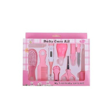 My First Baby Care Set – 10PCS Newborn Grooming & Healthcare Kit (Blue & Pink, BPA-Free)