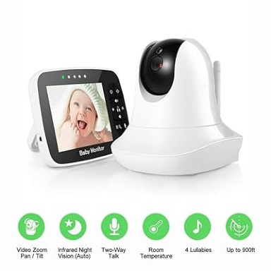 Baby Monitor SM935 Wireless Video Baby Monitor with 3.5" LCD Screen & Pan-Tilt Camera