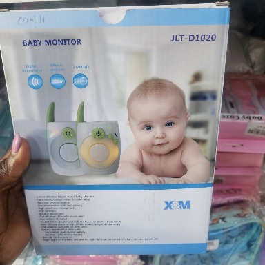 X&M JLT-D1020 Wireless Audio Baby Monitor – 2.4GHz Digital, Two-Way Talk, VOX, Night Light, 300m Range