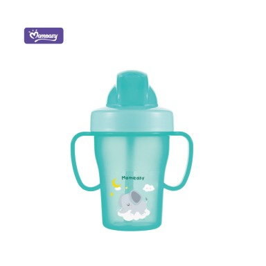 Momeasy Baby Training Cup with Soft Straw | Spill-Proof Toddler Cup 6+ Months