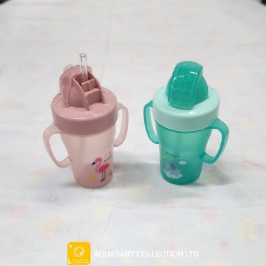 Momeasy Baby Training Cup with Soft Straw | Spill-Proof Toddler Cup 6+ Months