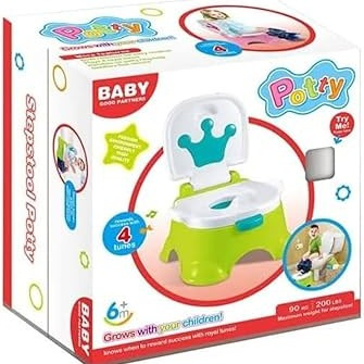 Fisher-Price Royal Stepstool Potty 3-in-1 Toddler Training Seat with Music & Step Stool