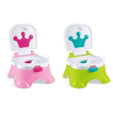 Fisher-Price Royal Stepstool Potty 3-in-1 Toddler Training Seat with Music & Step Stool