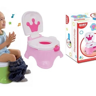 Fisher-Price Royal Stepstool Potty 3-in-1 Toddler Training Seat with Music & Step Stool