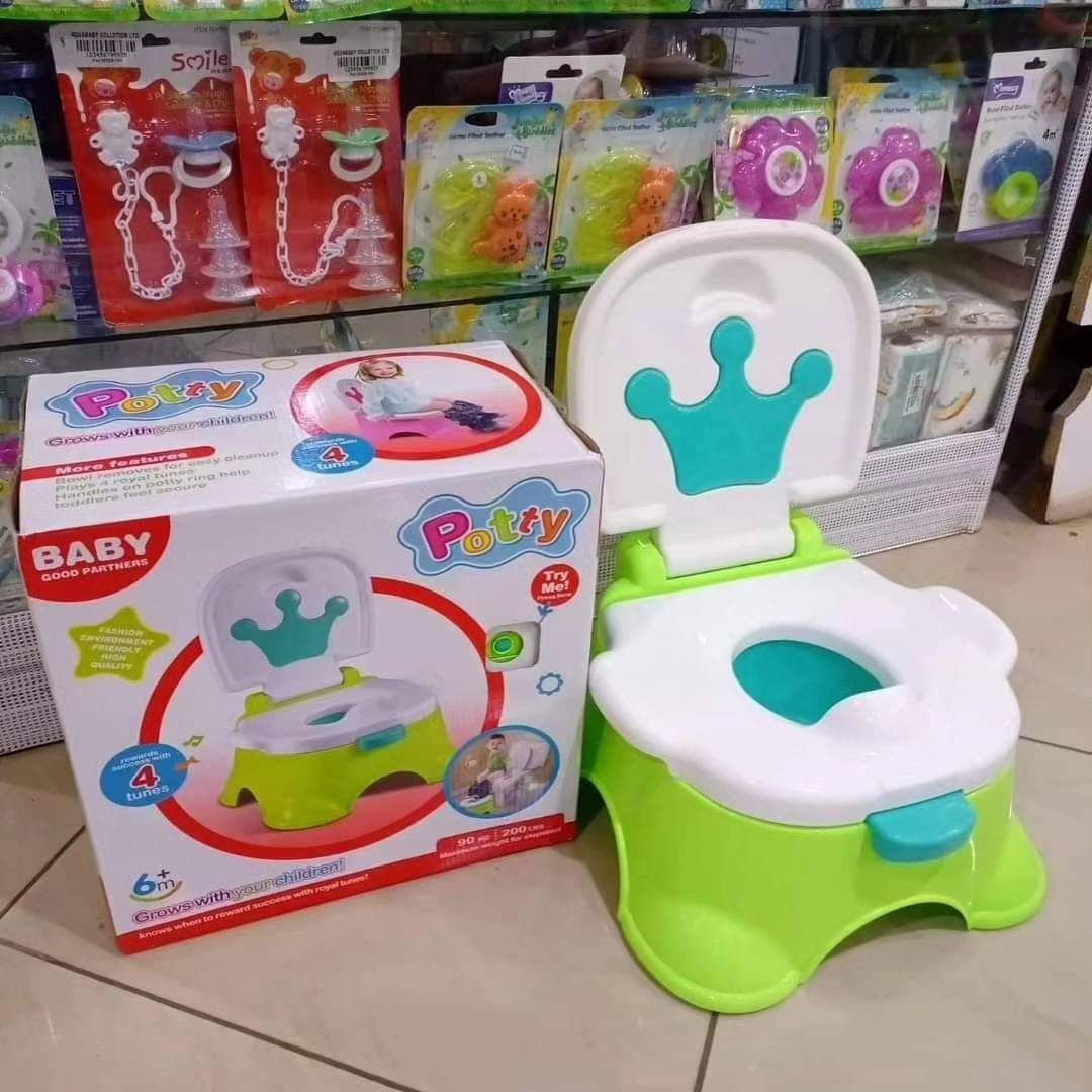 Fisher-Price Royal Stepstool Potty 3-in-1 Toddler Training Seat with Music & Step Stool