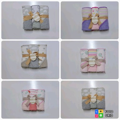 3-Piece Baby Bath Set – Hooded Towel & Washcloths for Newborns & Toddlers