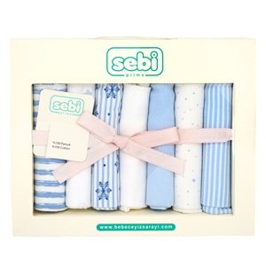 Sebi Bebe 7-Piece Muslin Baby Washcloth Set – Soft 100% Cotton for Delicate Skin