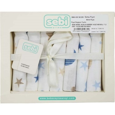 Sebi Bebe 7-Piece Muslin Baby Washcloth Set – Soft 100% Cotton for Delicate Skin
