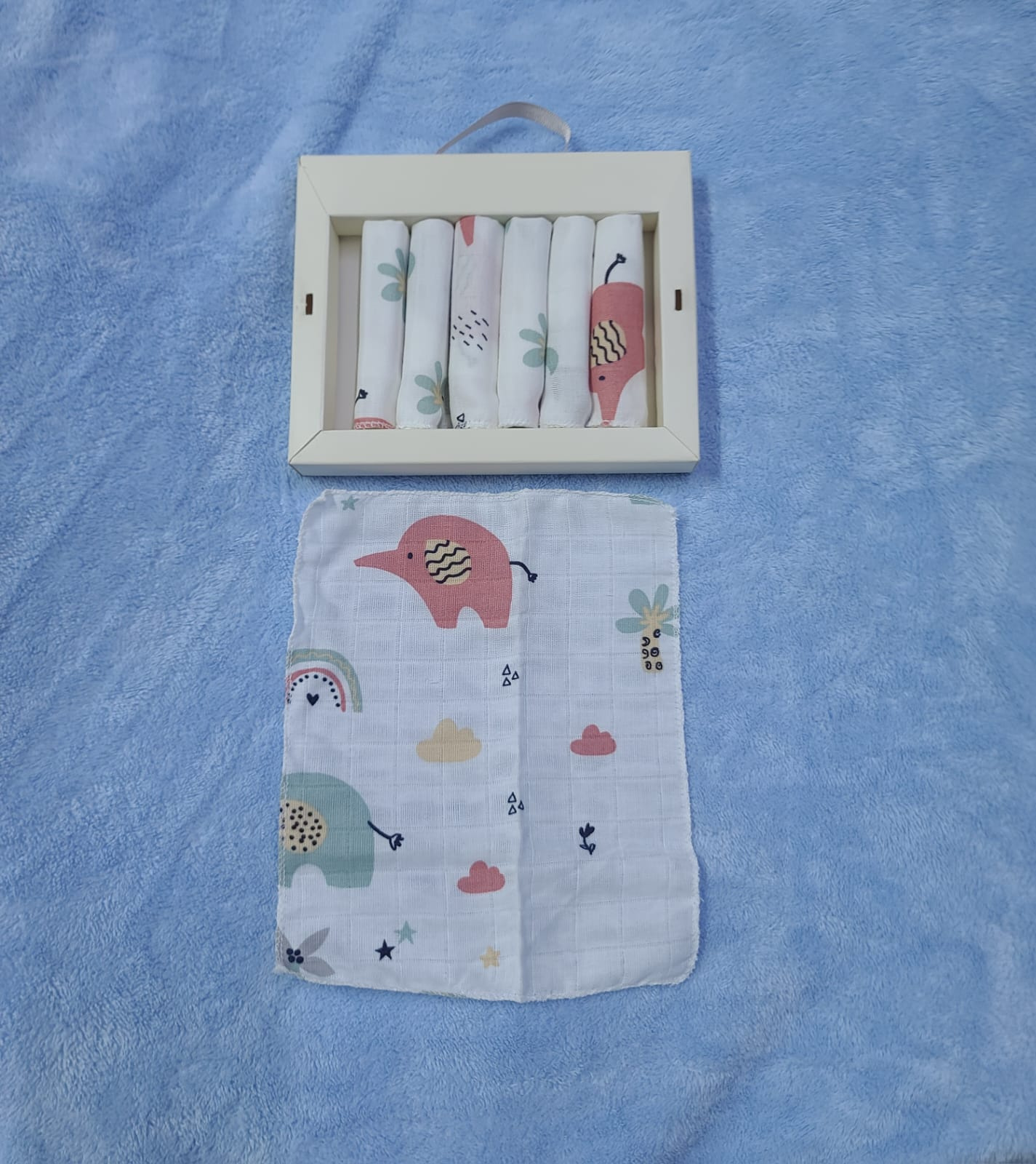 Sebi Bebe 7-Piece Muslin Baby Washcloth Set – Soft Cotton for Delicate Skin