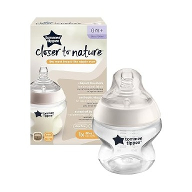 Tommee Tippee Closer to Nature Easi-Vent Bottle – Breast-Like Teat & Anti-Colic Design