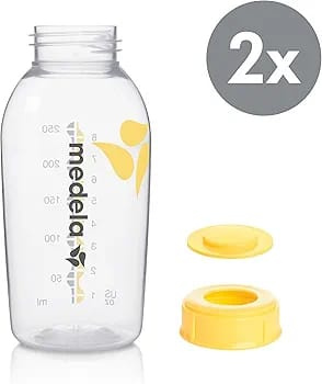 Medela 250ml Twin Pack Breast Milk Storage Bottles – Leak-Proof & BPA-Free