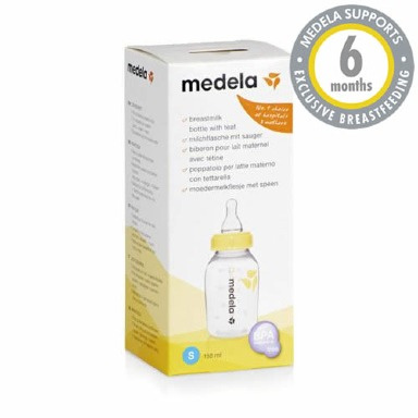 Medela 150ml Breast Milk Storage Bottle with Teat – Leak-Proof & BPA-Free